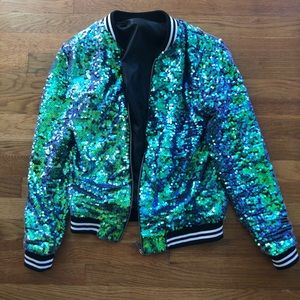 Jaded London Taylor Swift Sequin Bomber Jacket